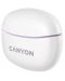 Безжични слушалки Canyon - TWS5, бели/лилави - 3t