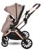 Бебешка количка 2 в 1 Lorelli - Glory, с адаптори, Pearl Beige - 6t