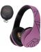 Безжични слушалки PowerLocus - P2, черни/лилави - 6t