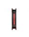 Вентилатор Thermaltake - Riing 14, 140 mm, червен/черен - 4t