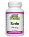 Biotin, 300 mcg, 90 таблетки, Natural Factors - 1t