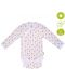 Боди Bio Baby - органичен памук, 56 cm, 1-2 месеца, бяло-бежово - 2t