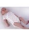 Боди Bio Baby - органичен памук, 50 cm, 0-1 месеца, с кафяв принт - 3t