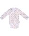 Боди Bio Baby - органичен памук, 56 cm, 1-2 месеца, бяло-бежово - 1t