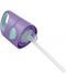 Бутилка със сламка b.box - Tritan, Lilac pop, 450 ml - 5t