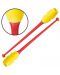 Бухалки за художествена гимнастика Maxima - 45.5 cm, червени/жълти - 1t