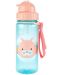 Бутилка със сламка Skip Hop Zоо - Cat, 385 ml - 1t