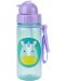 Бутилка със сламка Skip Hop Zоо - Unicorn, 385 ml - 1t