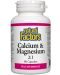 Calcium & Magnesium 2:1, 90 капсули, Natural Factors - 1t