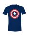 Тениска Captain America - Cracked Shield, синя, размер M - 1t