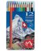 Цветни акварелни моливи Caran d'Ache Prismalo – 12 цвята - 1t