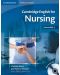 Cambridge English for Nursing Intermediate Student's Book: Английски език за медицински сестри - ниво B1 и B2 (учебник + 2 Audio CDs) - 1t