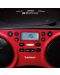 CD плейър Lenco - SCD-501RD, червен/черен - 5t