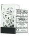 Комплект зарове Chessex Opaque Poly 7 - White & Black (7 бр.) - 1t