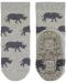 Чорапи с неплъзгащо стъпало Sterntaler - Носорог, 17/18 размер, 6-12 м, сиви - 2t
