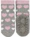 Чорапи с неплъзгащо стъпало Sterntaler - Сърчица, 25/26 размер, 3-4 г, сиви - 2t