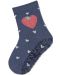 Чорапи с неплъзгащо стъпало Sterntaler - Сърце, 25/26 размер, 3-4 г, сини - 1t