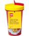 Чаша със сламка Lego Iconic - Girl, 500 ml, червена - 2t