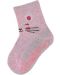 Чорапи с неплъзгащо стъпало Sterntaler - Розово мишле, 17/18 размер, 6-12 м, 2 чифта - 4t