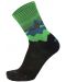 Чорапи Mico - Light Weight Extra Dry Hike , черни/зелени - 1t