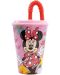 Чаша със сламка Stor Minnie Mouse - Spring Look, 430 ml - 1t