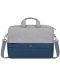 Чанта за лаптоп Rivacase - 7532, 15.6", сива/синя - 1t