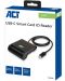 Четец за смарт карти ACT - AC6020, USB-C, черен - 8t