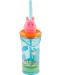 Чаша със сламка и 3D фигура Stor Peppa Pig - Core, 360 ml - 1t