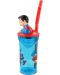 Чаша със сламка и 3D фигура Stor Superman - 360 ml - 3t