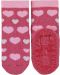 Чорапи с неплъзгащо стъпало Sterntaler - Сърчица, 17/18 размер, 6-12 м, тъмнорозови - 3t