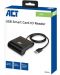 Четец за смарт карти ACT - AC6015, USB 2.0, черен - 8t