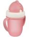 Canpol Чаша с Flip-top сламка Matte Pastels, 210мл., розова - 2t