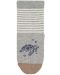 Чорапи с неплъзгащо стъпало Sterntaler - Костенурка, 17/18 размер, 6-12 м, сиви - 3t