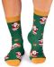 Чорапи Pirin Hill - Wintertime Santa, размер 39-42, зелени - 2t
