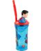 Чаша със сламка и 3D фигура Stor Superman - 360 ml - 2t