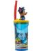 Чаша със сламка и 3D фигура Stor Paw Patrol - Pup Power, 360 ml - 2t