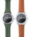 Часовник Bill's Watches Twist - Khaki Green & Camel - 1t