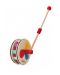 Дървена играчка за бутане с цветовете на дъгата Classic World - 1t