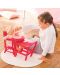 Столче за хранене на кукли Corolle – Розово, с 2 функции - 3t