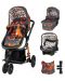 Бебешка количка Cosatto Giggle 3 - Charcoal Mister Fox, с чанта, кошница и адаптери - 1t
