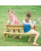Дървен комплект Classic World - Маса с пейка за игра с пясък и вода - 3t
