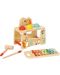 Дървена играчка Tooky Toy - Ксилофон с топки и чукче, Горски свят - 2t
