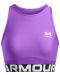 Дамски потник Under Armour - HeatGear Rib Tank,  лилав - 1t