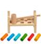 Дървена играчка с чукче Lucy&Leo - Бухал - 3t