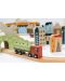 Дървен влаков комплект Tender Leaf Toys - Невероятният планински влак - 3t