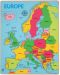 Дървен пъзел Bigjigs - Карта на Европа - 1t