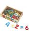 Дървен комплект Melissa & Doug - Магнитни цифри в кутия - 2t