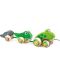Дървена играчка за дърпане HaPe International - Семейство жабки - 1t