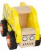 Дървена играчка Small Foot - Камион, жълт - 3t