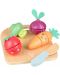 Дървен игрален комплект Orange Tree Toys - Зеленчуци за рязане, 10 части - 1t